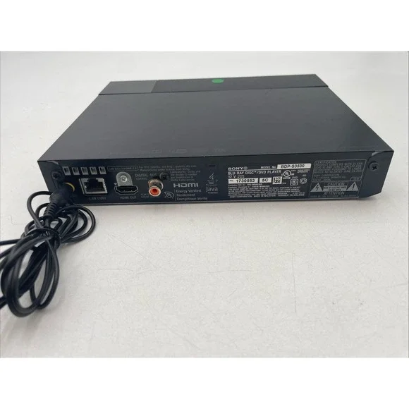 Sony BDP-S3500 Blu-Ray/DVD Player HDMI WiFi Built-In w/ Remote + 4 Movies TESTED